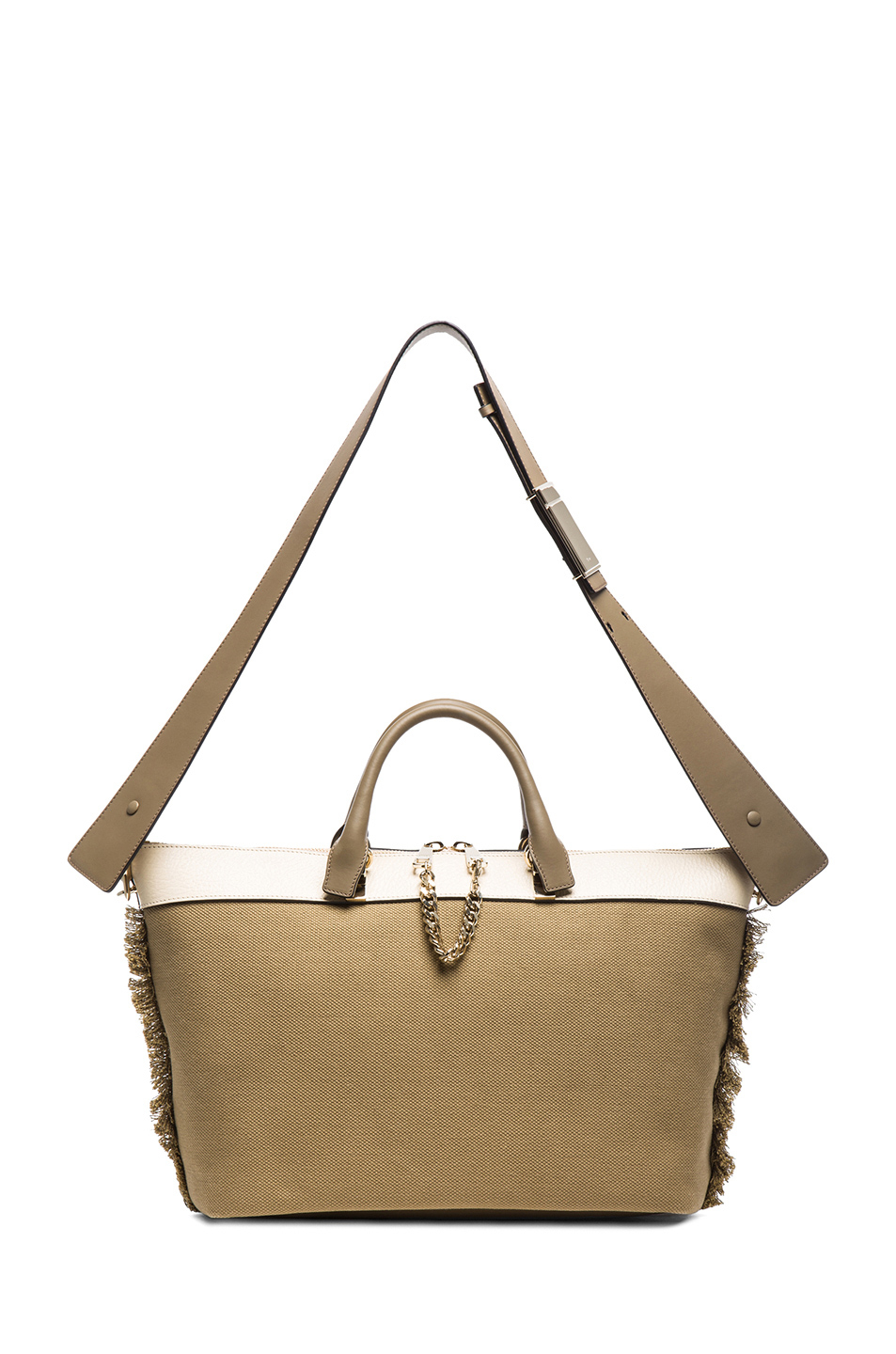 Chlo Baylee Large Shoulder Bag in Khaki | Lyst  