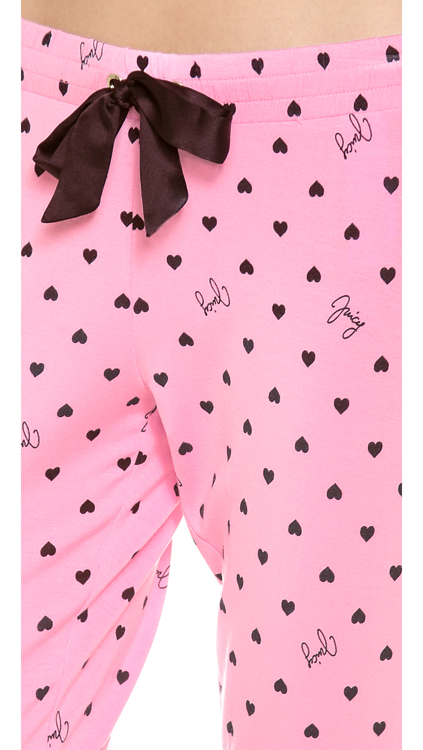 WebUndies.com Hello Kitty Hot Pink Hearts Fleece Lounge Pants