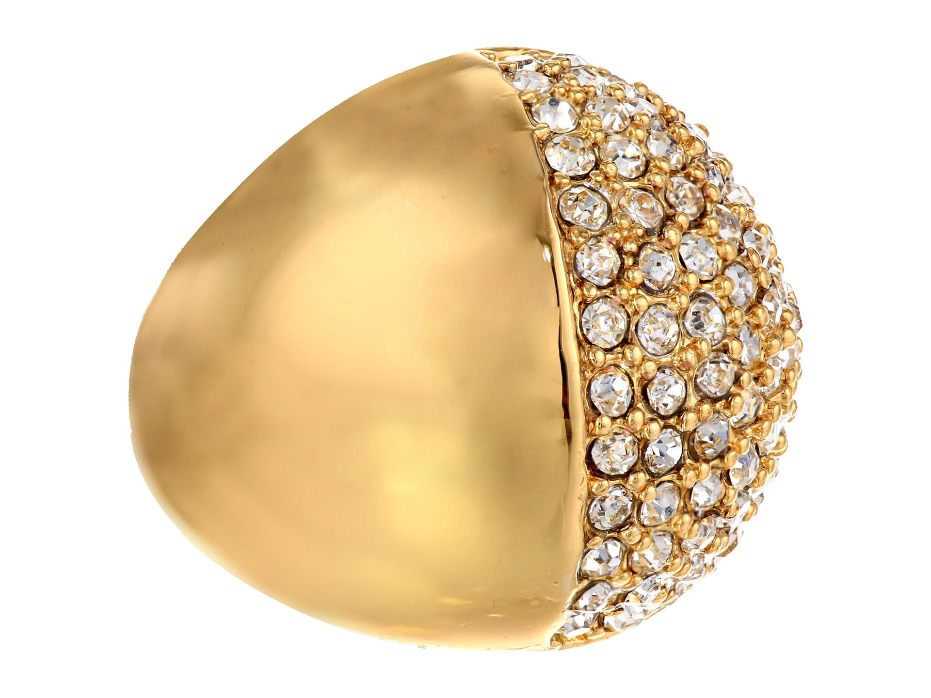 Kate spade Light The Lanterns Dome Ring in Gold (Clear/Gold) Lyst