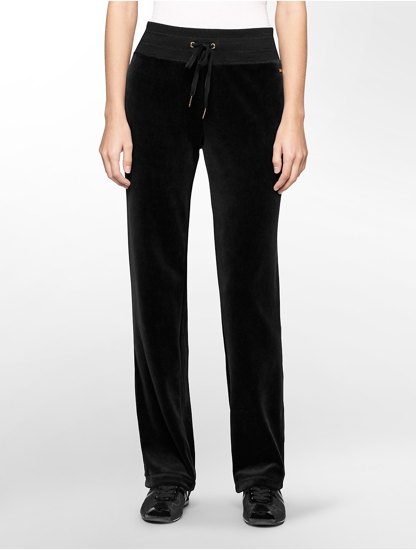 black velour pants