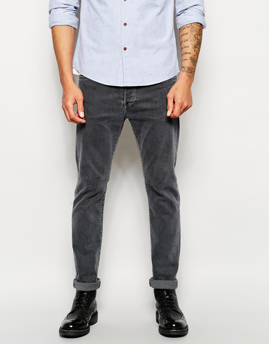 slim tapered fit jeans mens