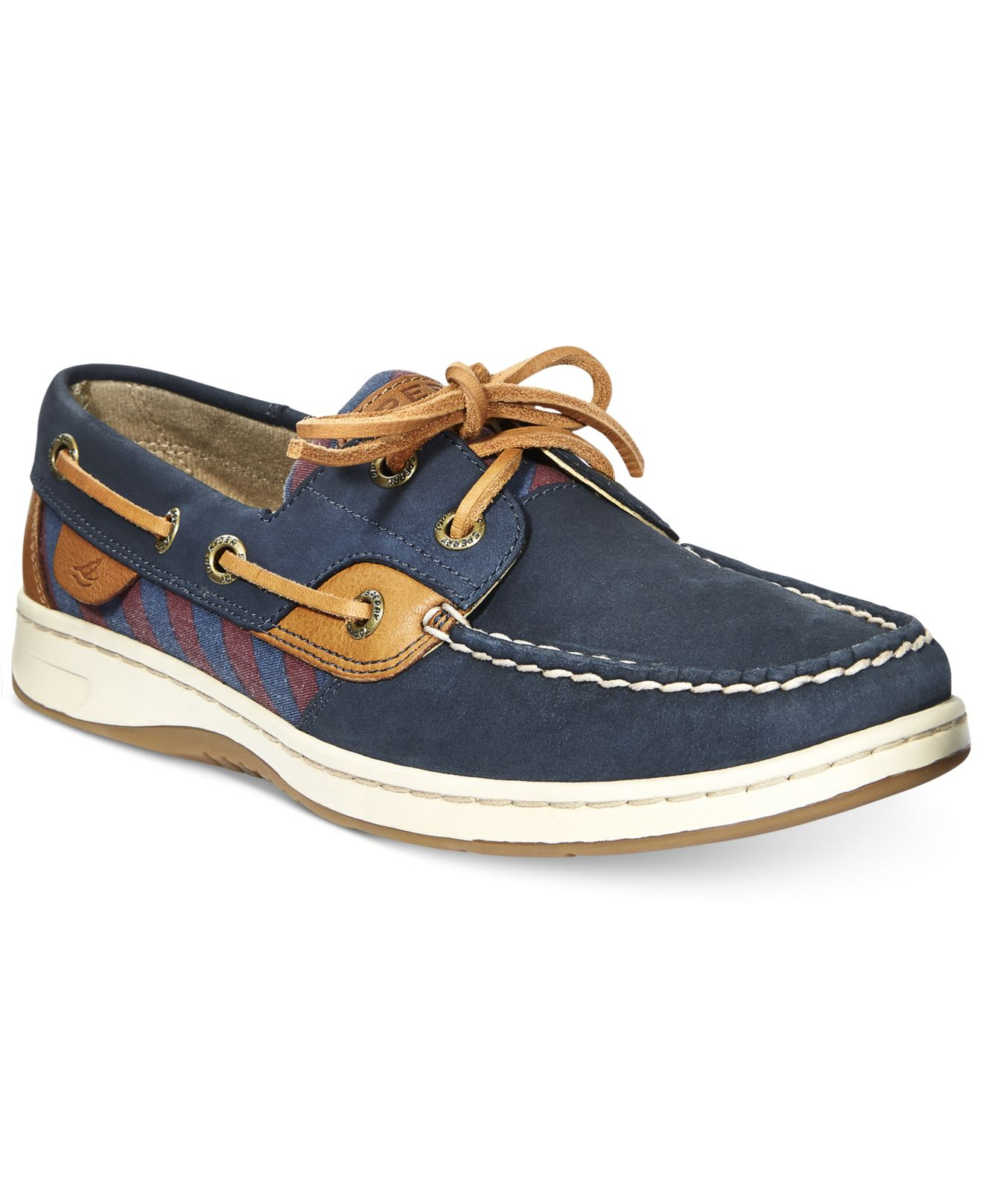 blue sperrys women's