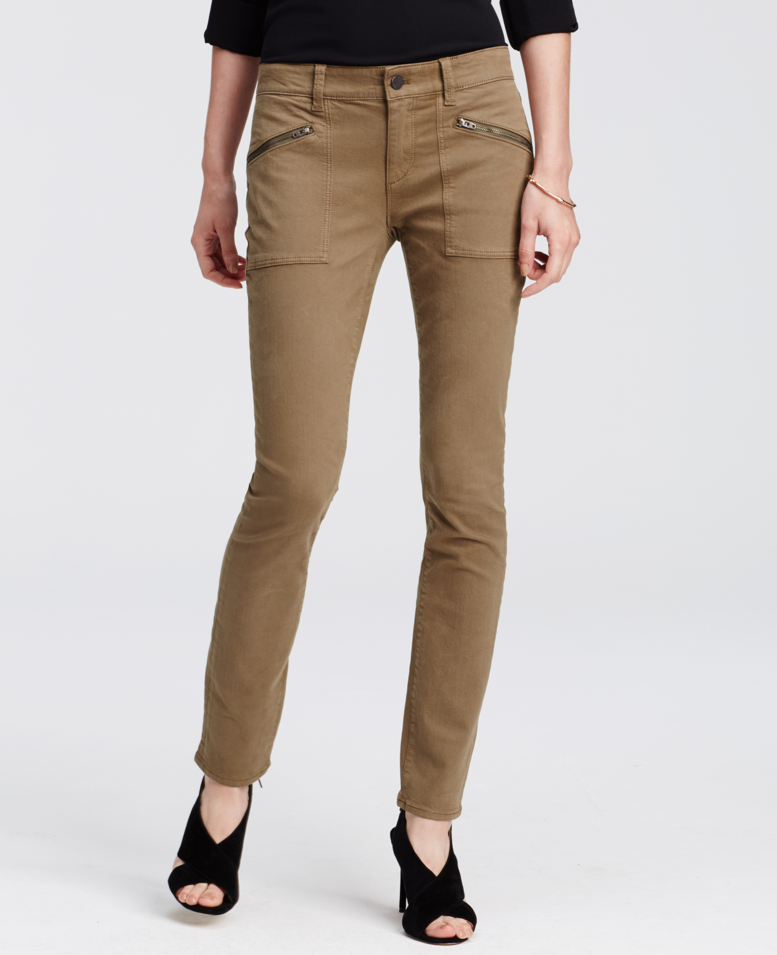 Ann taylor olive sheath jeans for women clubs