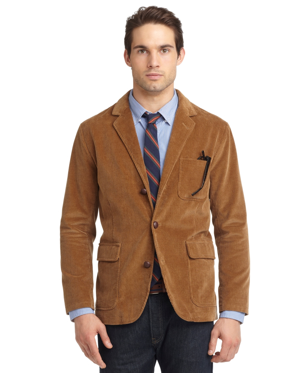 Lyst - Brooks brothers Corduroy Blazer in Brown for Men