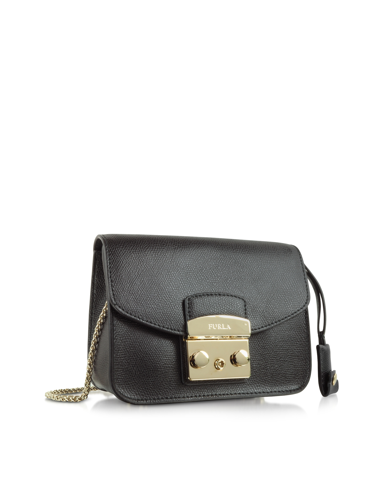 furla black metropolis mini crossbody