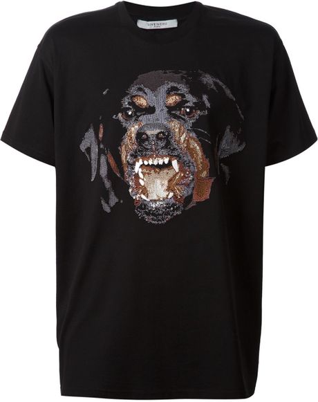Givenchy Rottweiler Print T-shirt in Black for Men (null) | Lyst
