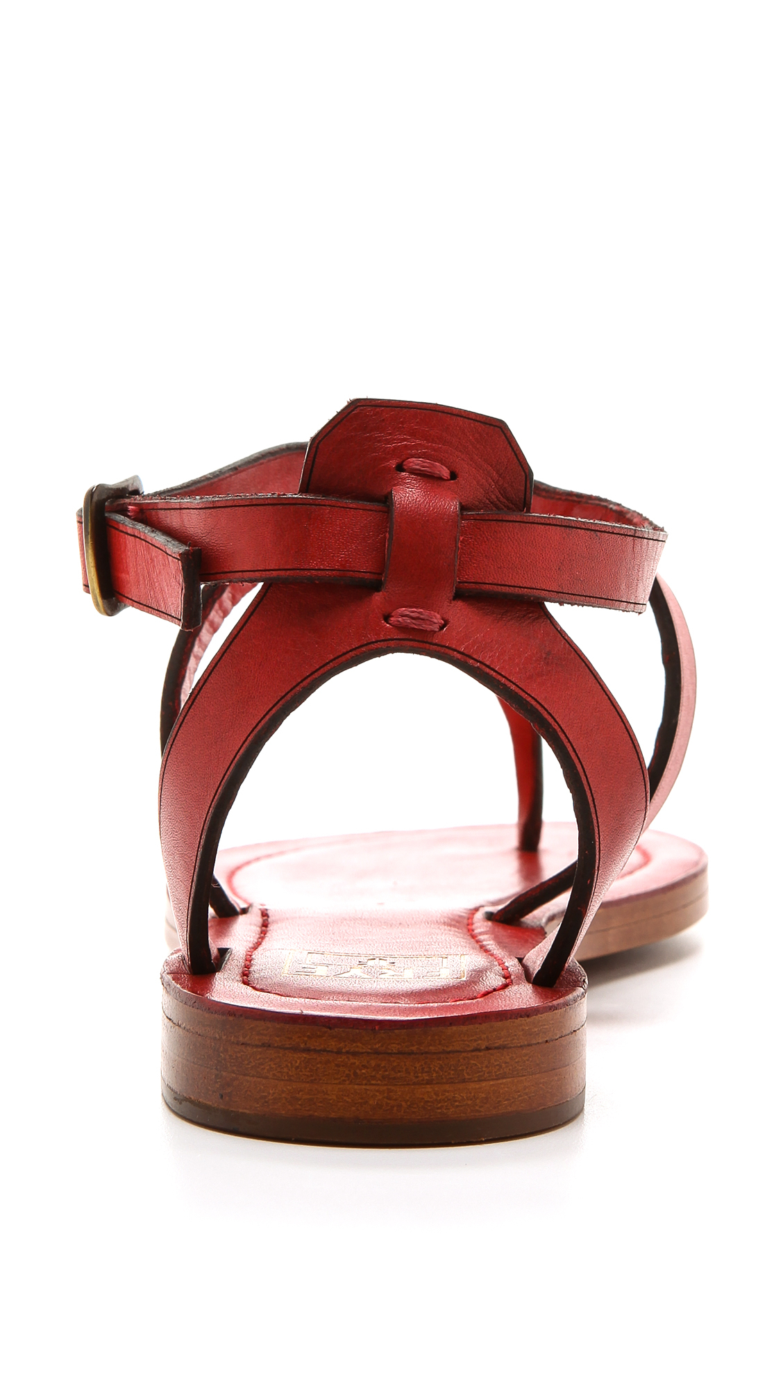 frye t strap sandals
