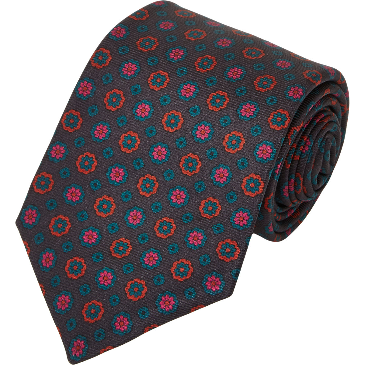 Kiton Medallion-Pattern Neck Tie in Purple for Men | Lyst