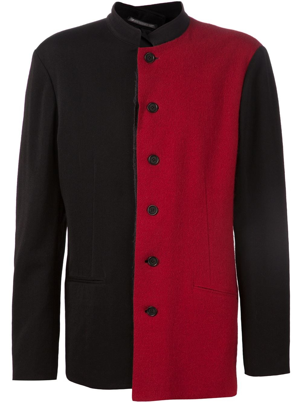 Yohji yamamoto Contrast Jacket in Black for Men Lyst