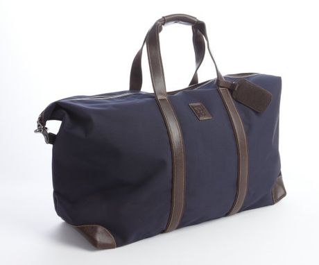 Longchamp Blue Canvas 'Boxford' Travel Bag in Blue | Lyst