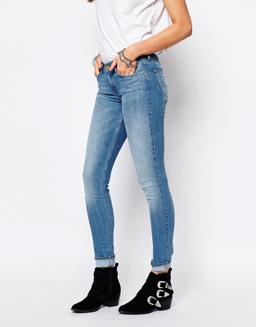 Lee jeans Scarlett Stretch Skinny Jean - Blue in Blue | Lyst