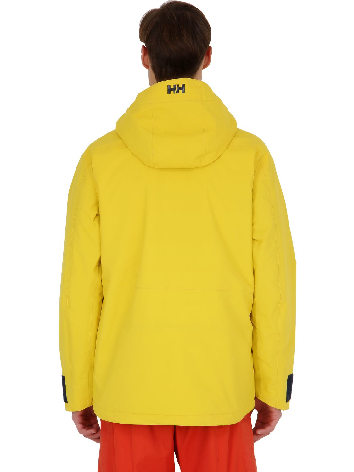 bright yellow ski jacket