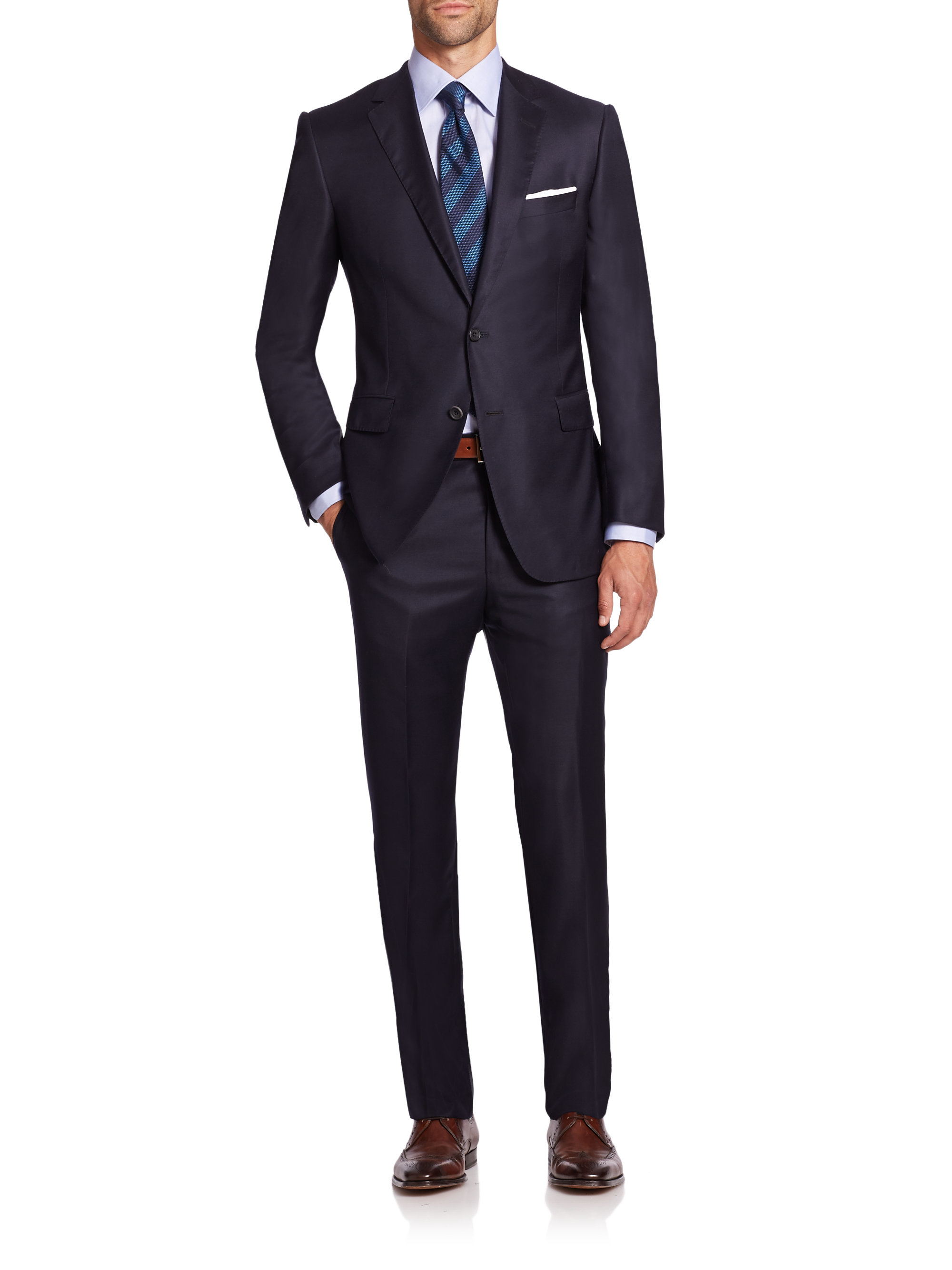 Lyst - Saks Fifth Avenue Samuelsohn Cashmere Suit in Blue for Men