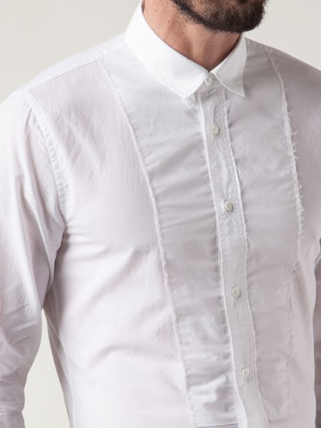 Viktor & Rolf Slim Bib Shirt in White for Men | Lyst