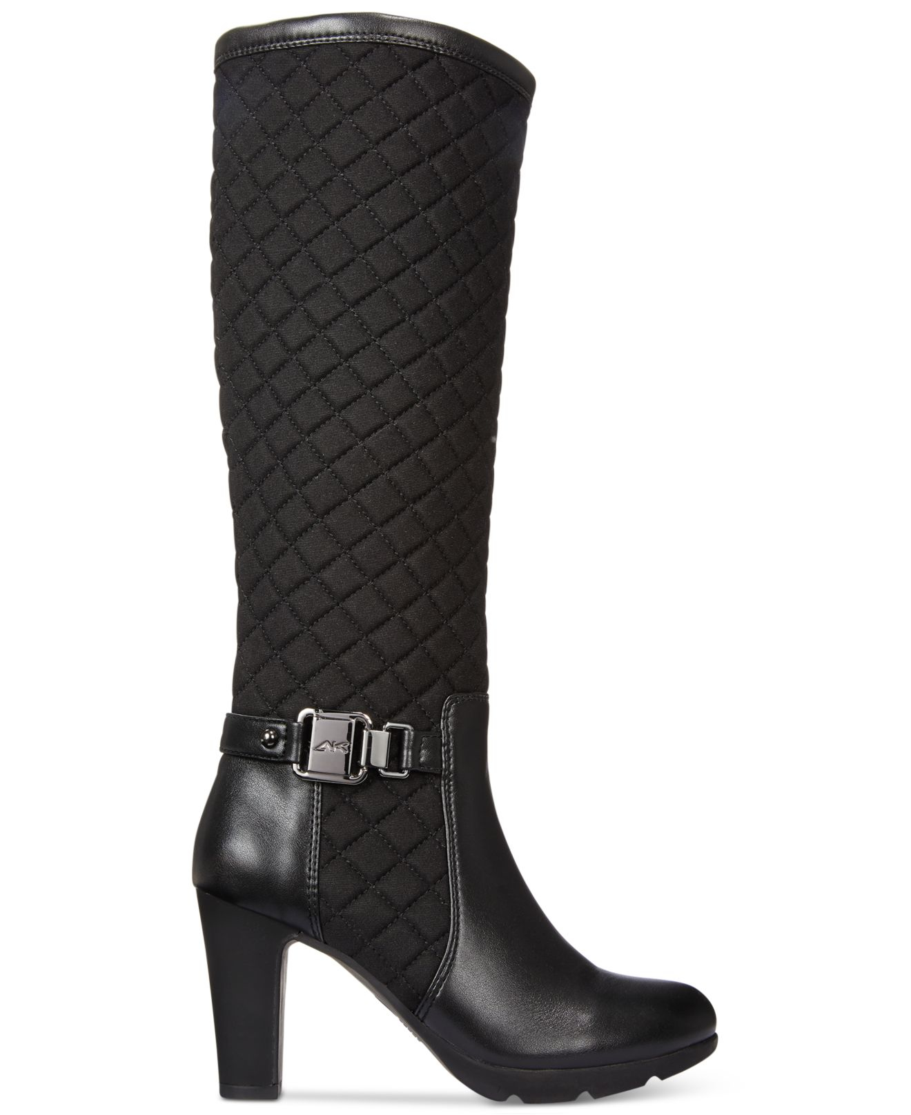 Lyst - Anne Klein Xtended Dress Boots in Black