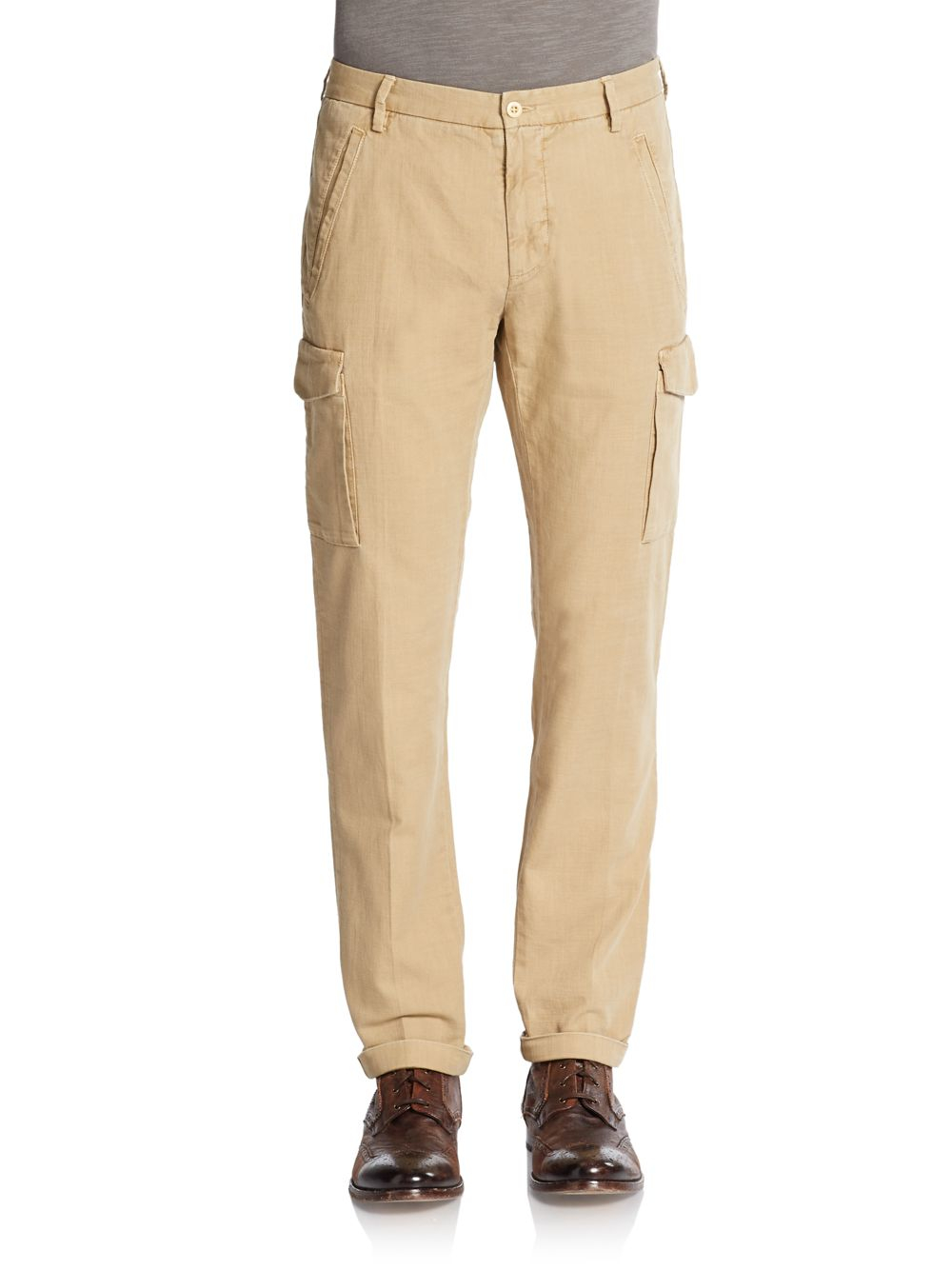 Gant rugger Cotton Canvas Cargo Pants in Beige for Men (biscuit) | Lyst