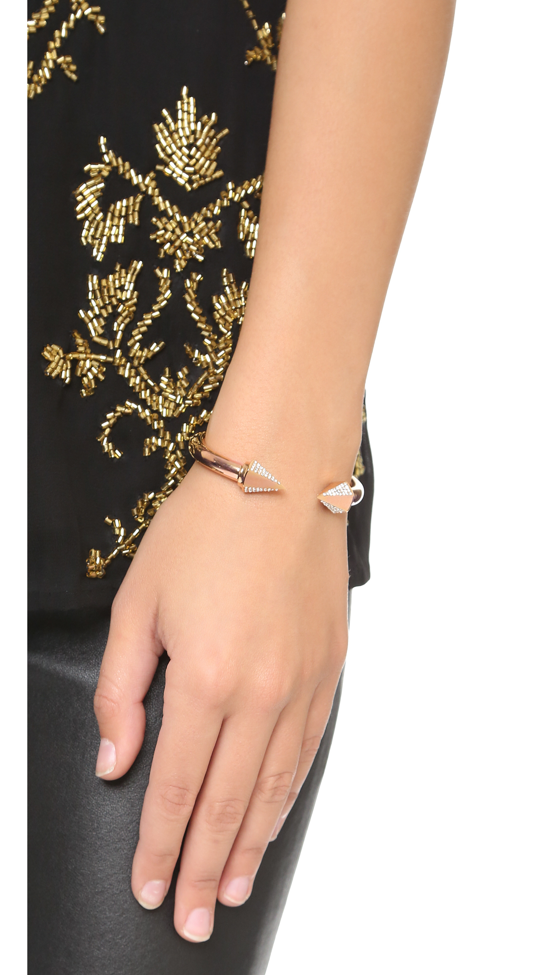 Lyst Vita Fede An Hexagon Crystal Bracelet In Pink Gallery