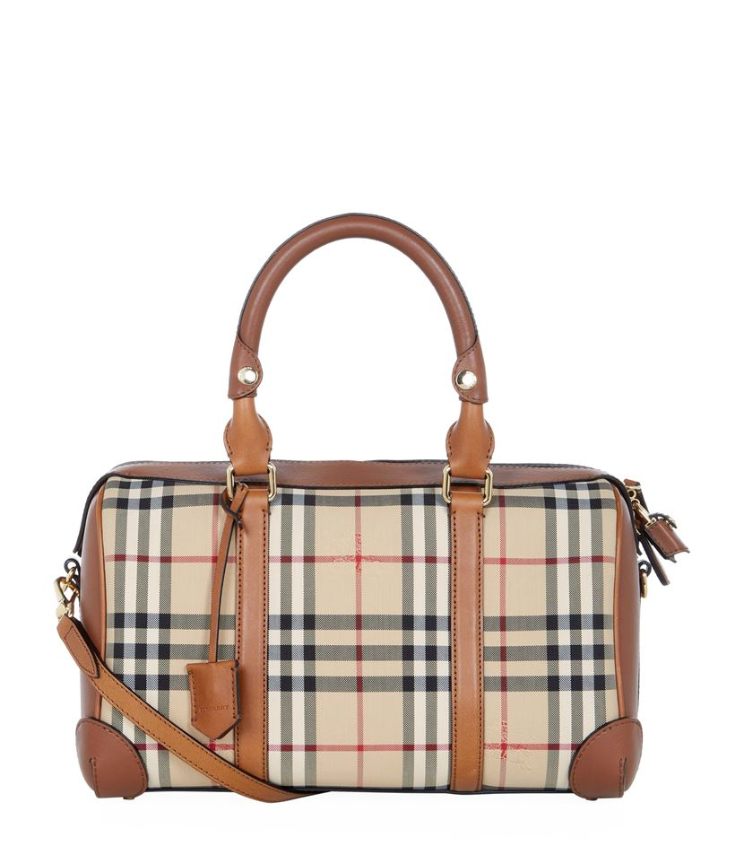 Burberry Medium Horseferry Check Alchester Bag in Beige | Lyst