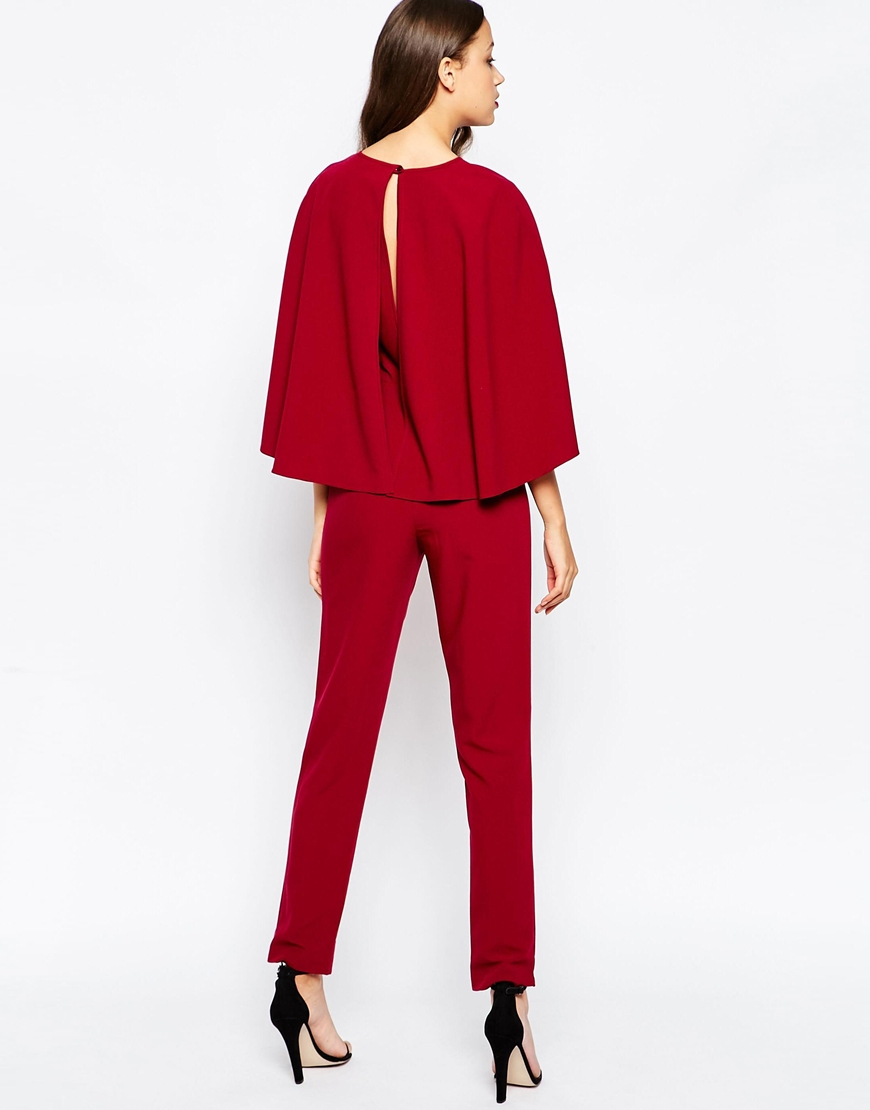 cape sleeve jumpsuit
