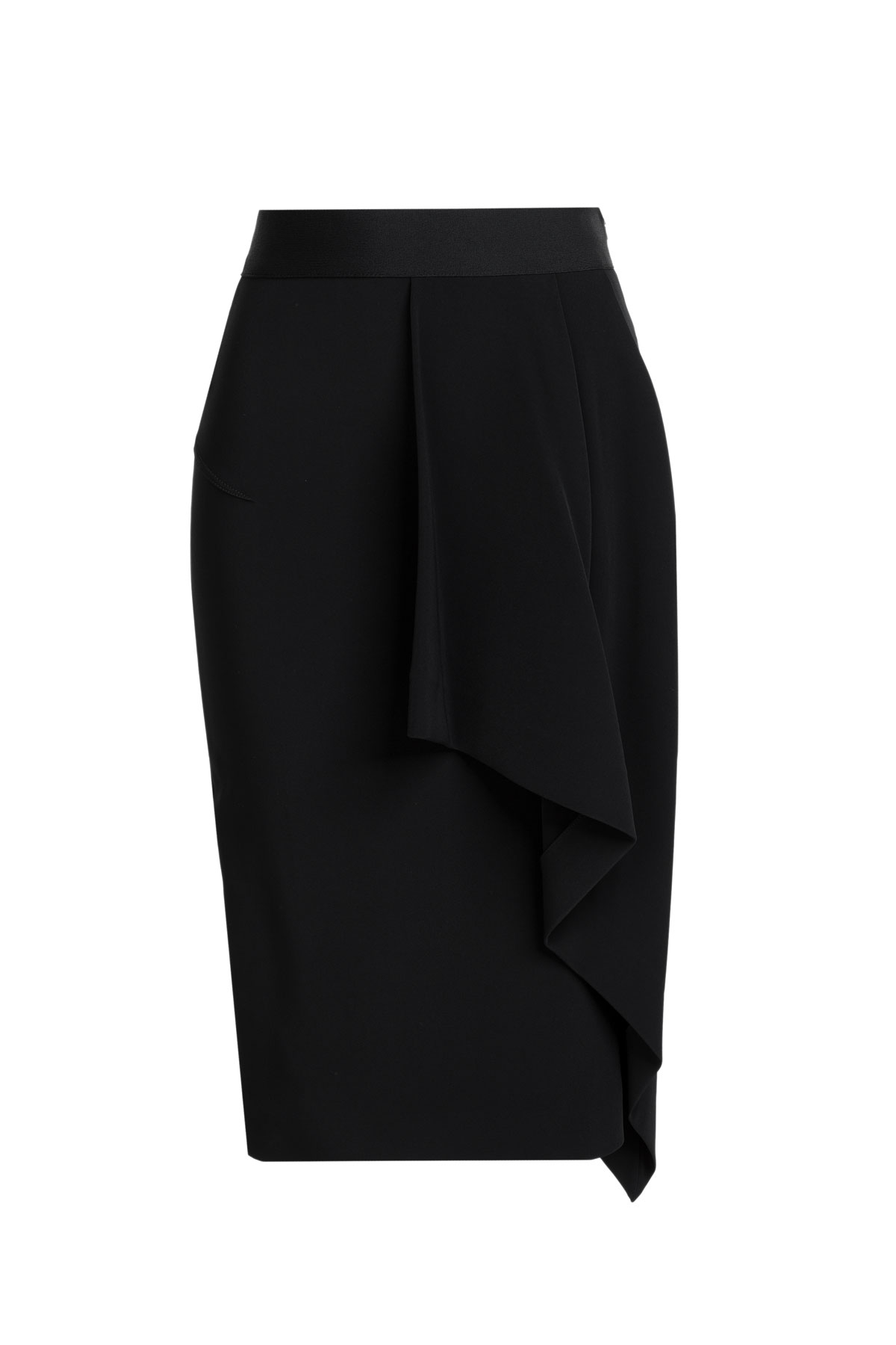 Lyst - Roland mouret Eaton Crepe Pencil Skirt - Black in Black