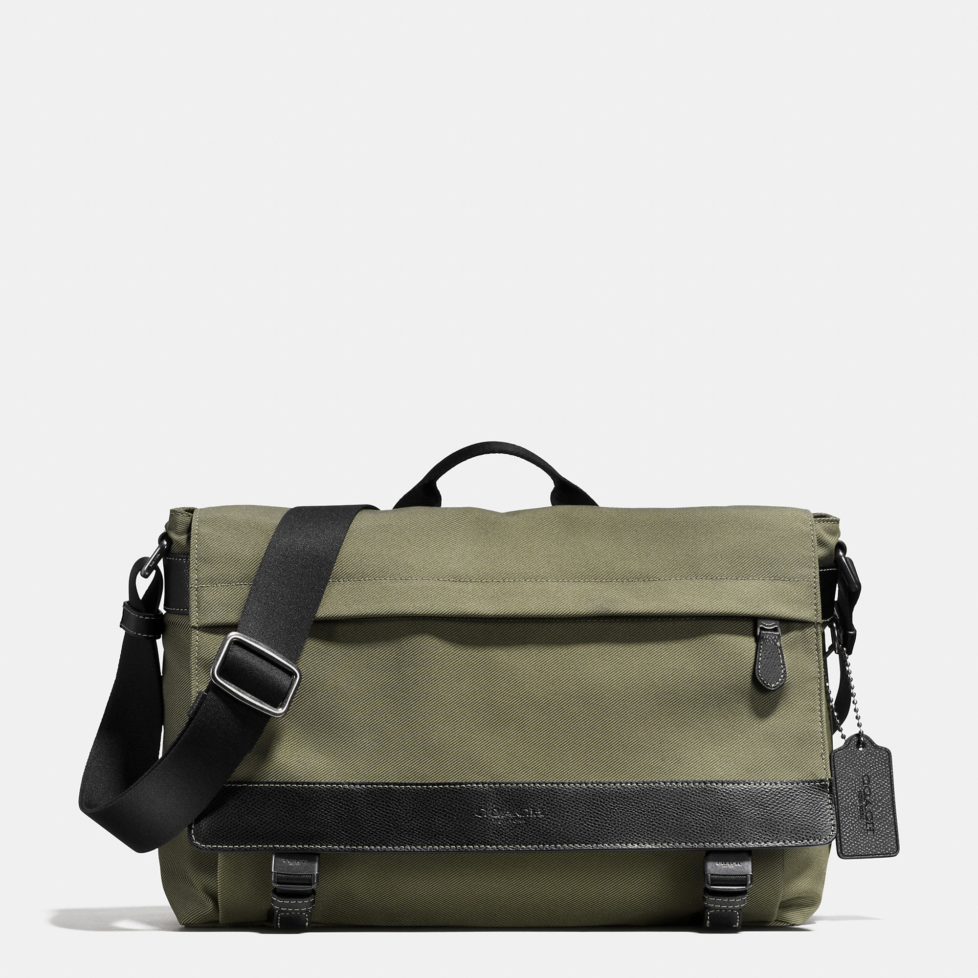 Lyst COACH Sullivan Messenger In Nylon in Black for Men