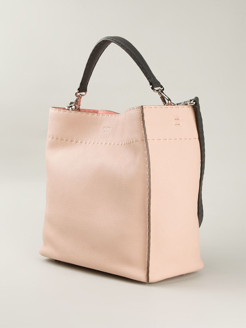 Fendi Medium Anna Eria Shoulder Bag In Natural Lyst