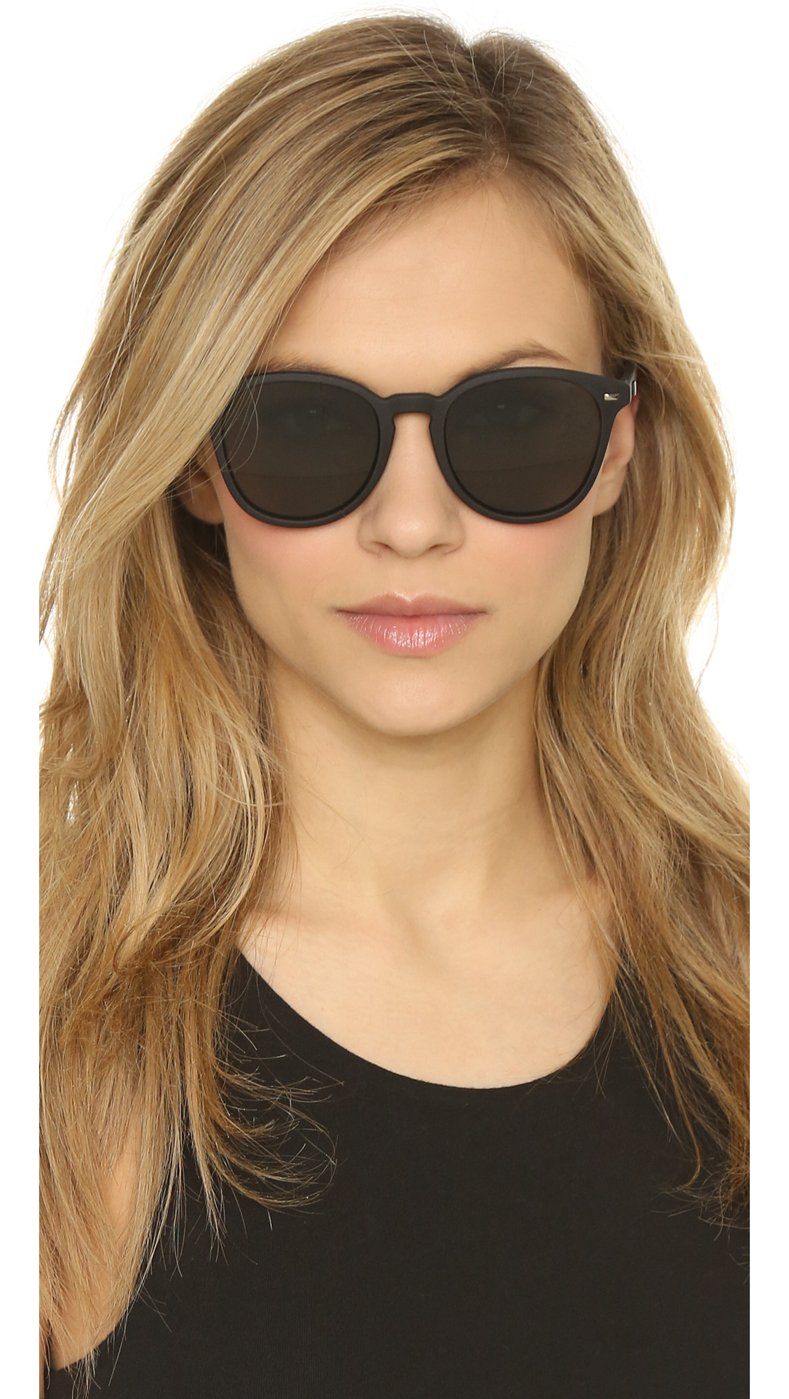 Le specs Bandwagon Sunglasses in Black (Black Rubber/Khaki Mono) | Lyst