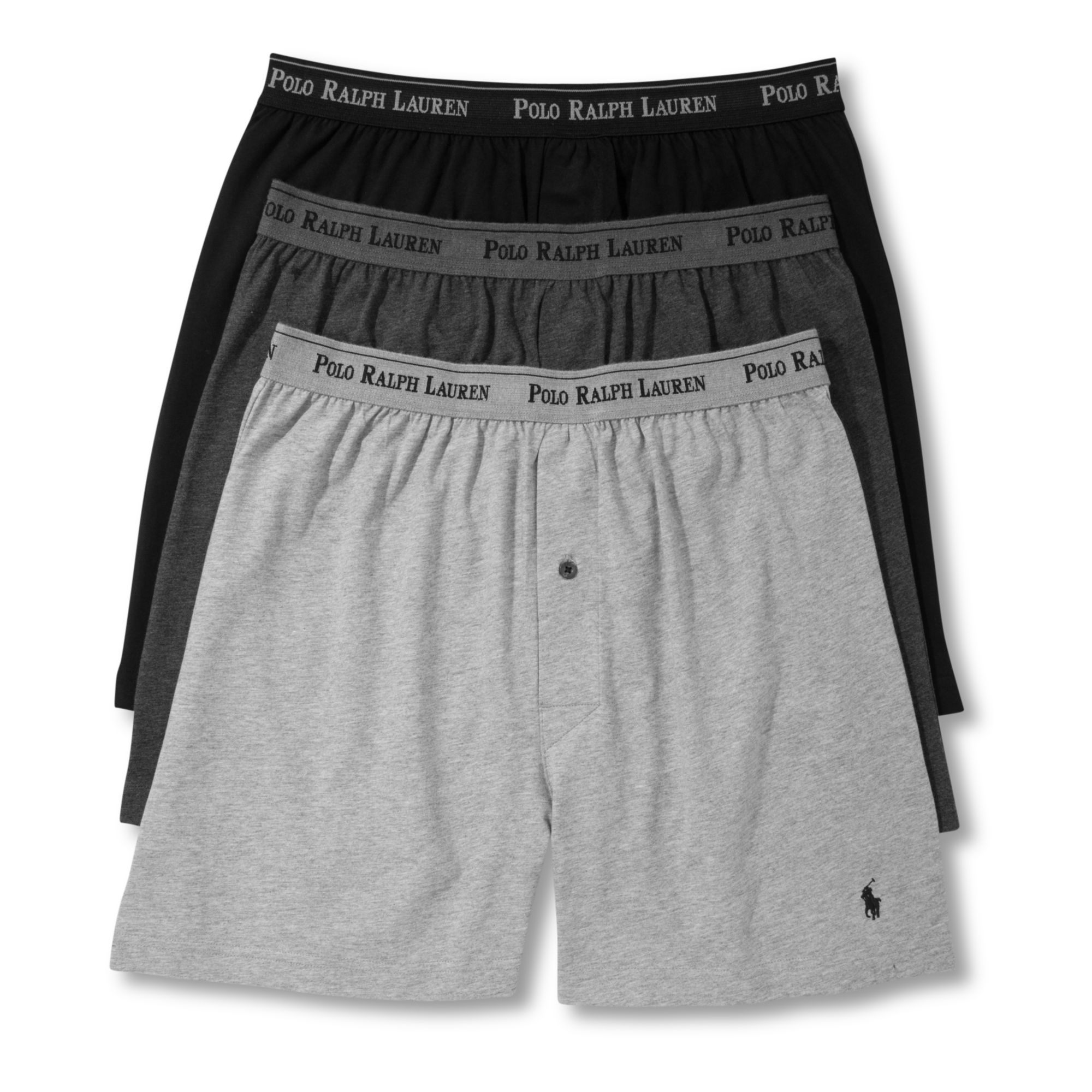 Polo ralph lauren Men's Underwear, Classic Knit Boxer 3 Pack in ...