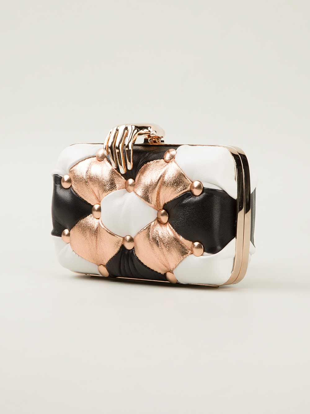 Benedetta bruzziches Quilted Clutch in White Lyst