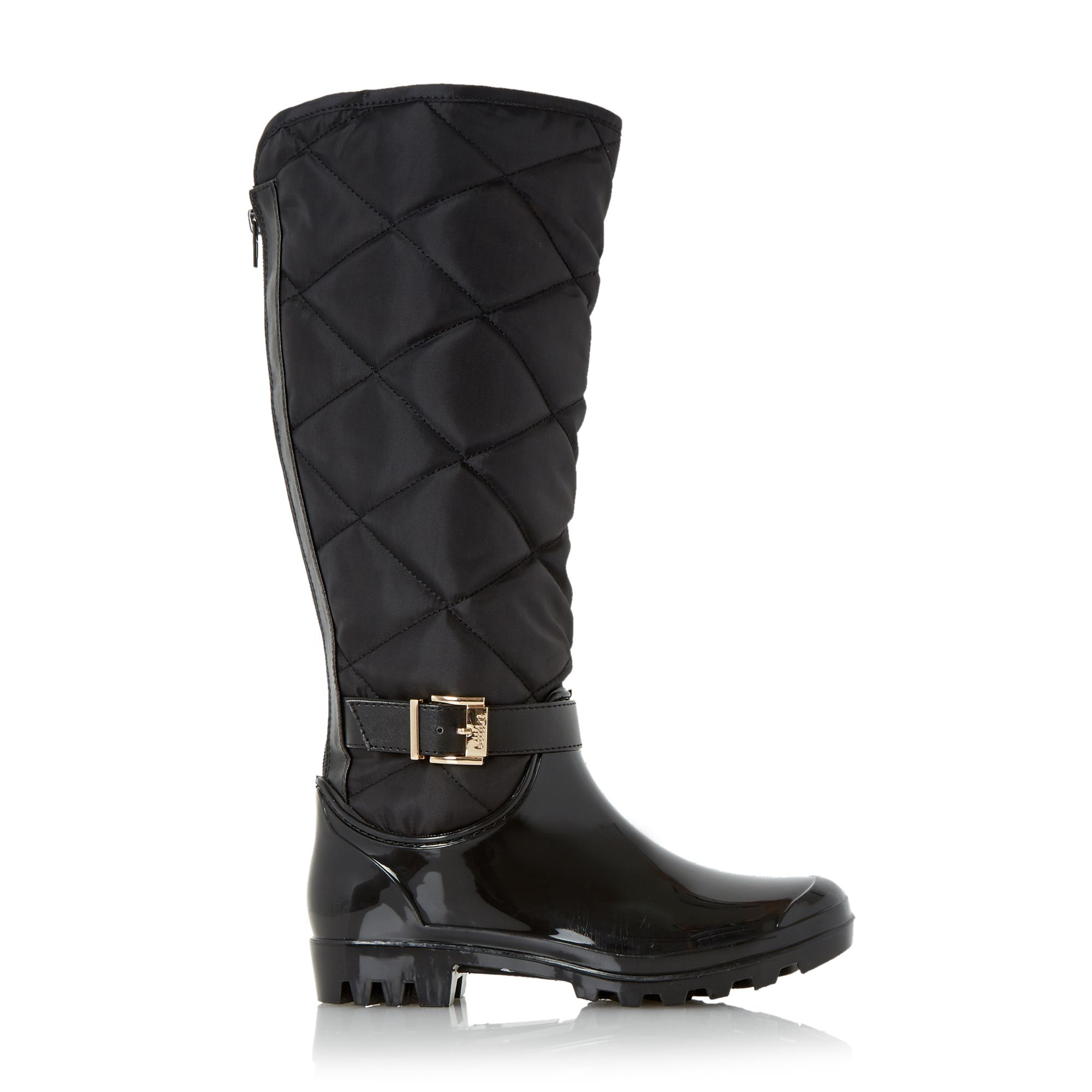 black quilted ugg wellington boots 