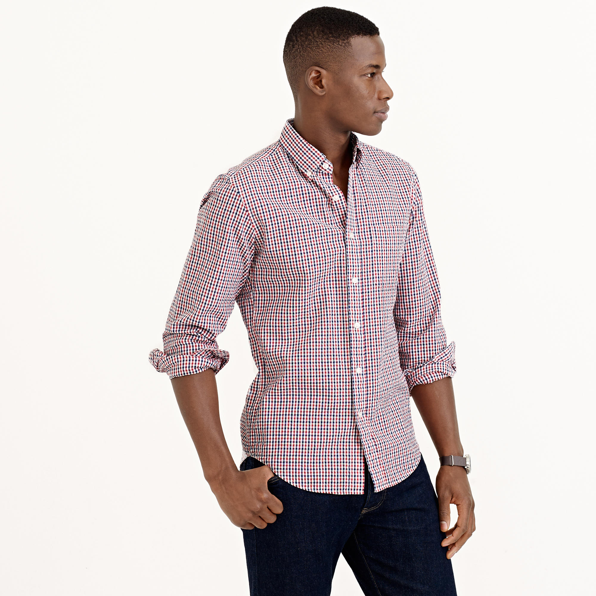 j crew slim shirts