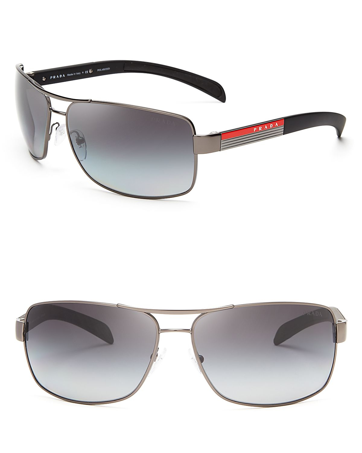 prada rimless aviator sunglasses
