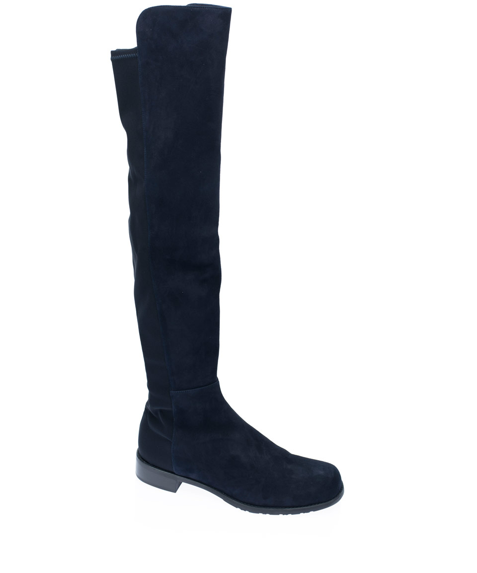 stuart weitzman 5050 boot suede vs leather