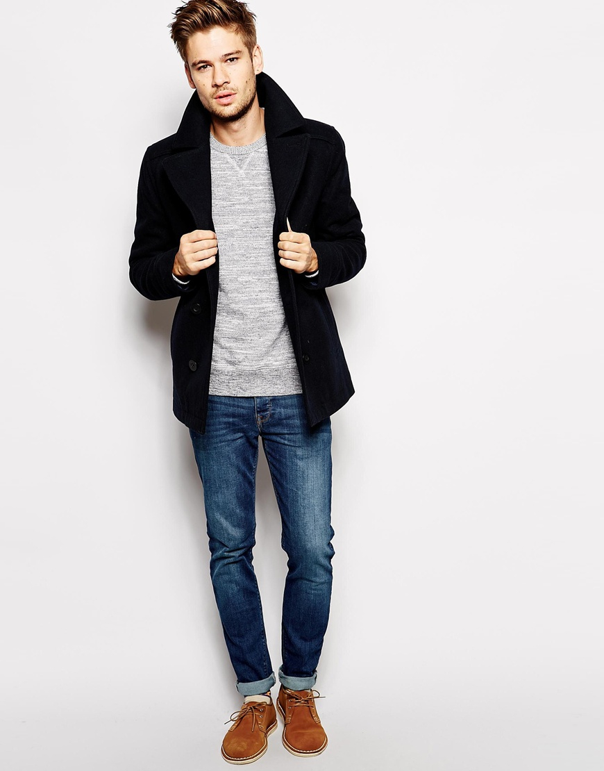 Executive Collection Traditional Fit Double Ted Peacoat Lauren Ralph Double Ted Trench