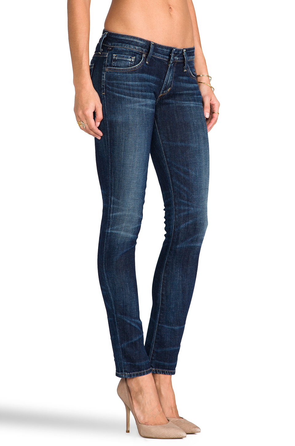 Citizens of humanity Racer Low Rise Skinny in Blue | Lyst