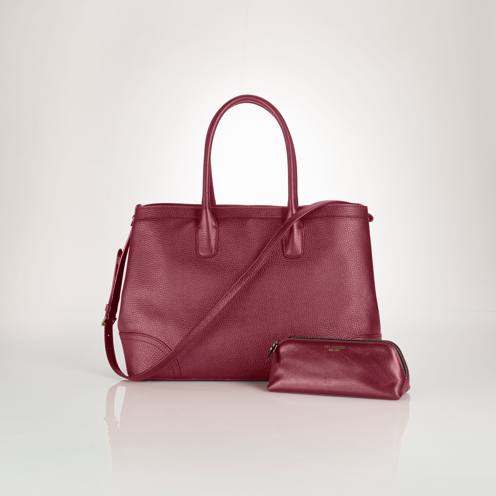 Pink Pony City Leather Tote In Lyst Gallery