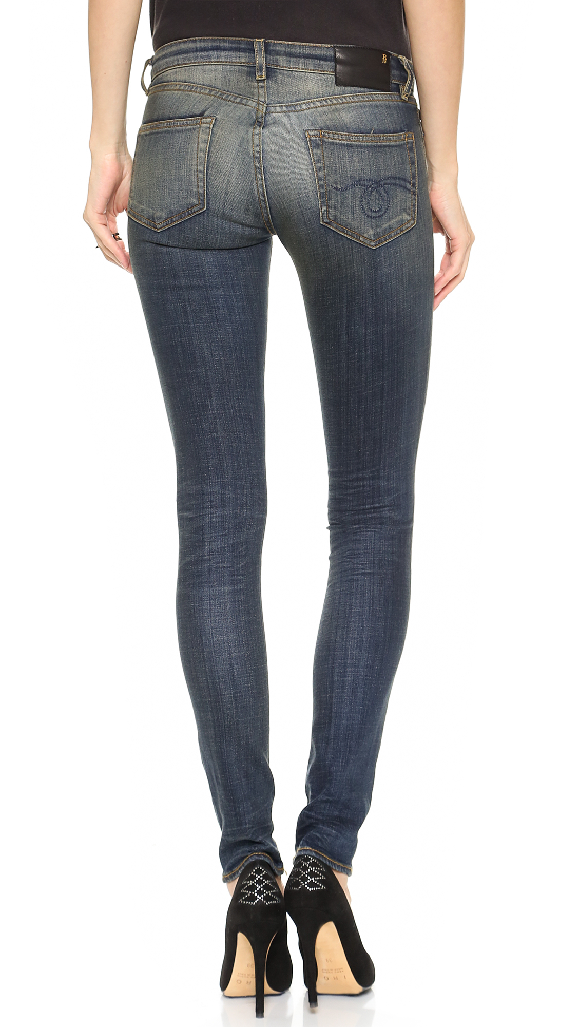 R13 Skinny Jeans - New Vintage in Blue - Lyst