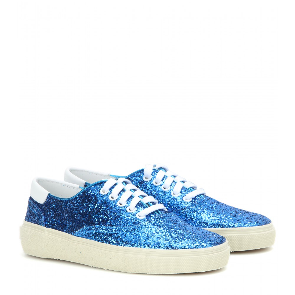 sparkly blue trainers