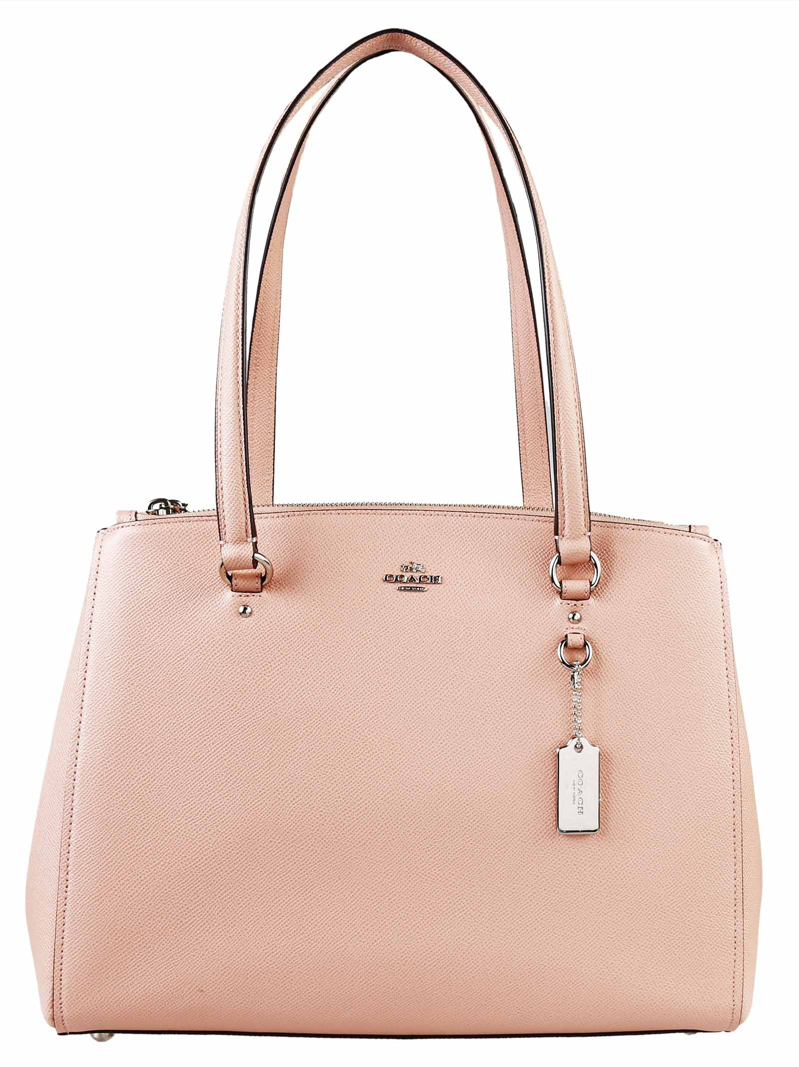 Coach Stanton Crossgrain Leather Bag in Pink (Blush) | Lyst