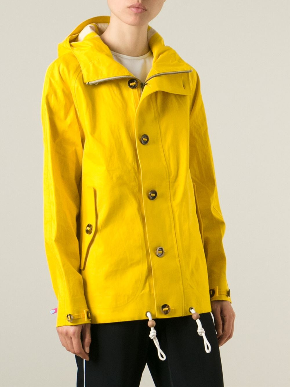Lyst - Polo Ralph Lauren Hooded Raincoat in Yellow
