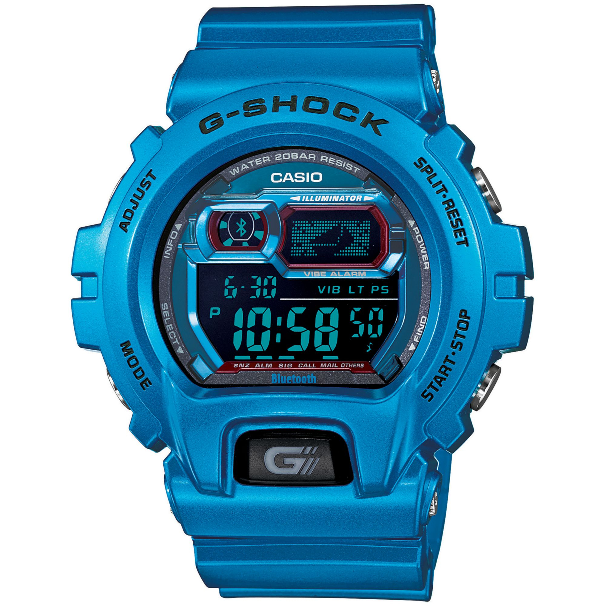 g shock bluetooth blue