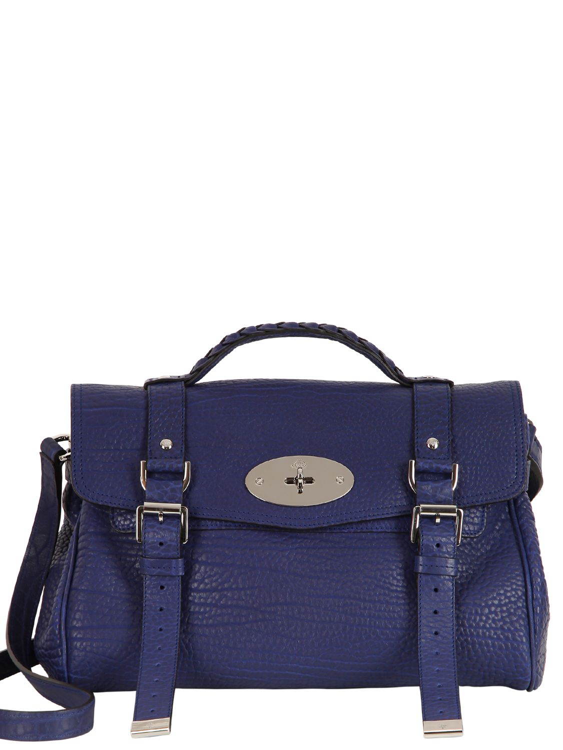 Lyst - Mulberry Alexa Leather Maxi Shoulder Bag in Blue
