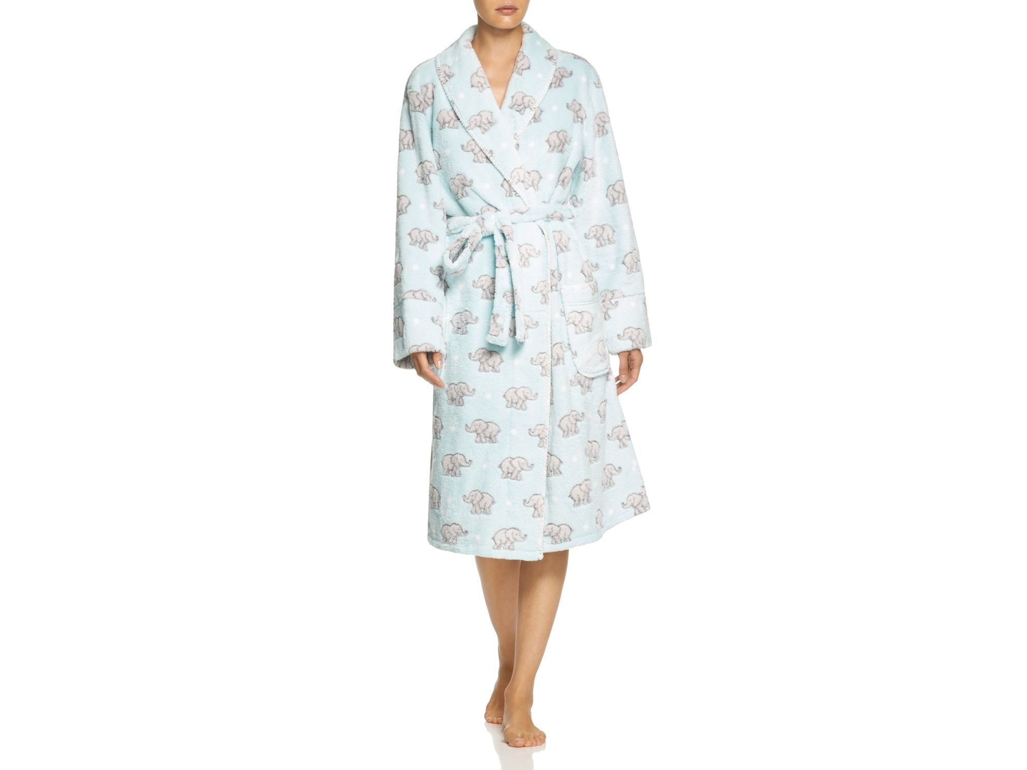 Pj Salvage Blue Elephants Fuzzy Robe In Blue Lyst pj-salvage-blue-elephants-fuzzy-robe-in-blue-lyst