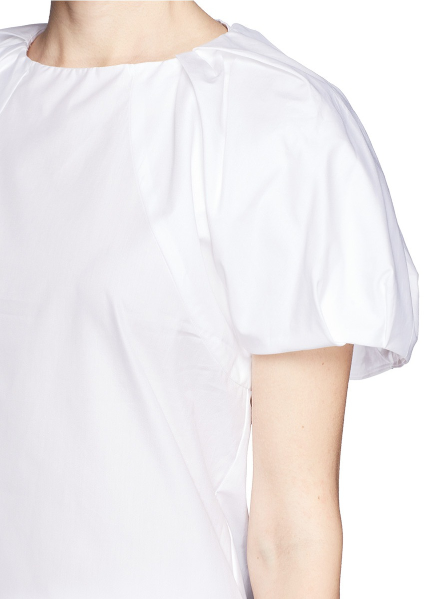 Lyst See By Chloé Puff Sleeve Top in White