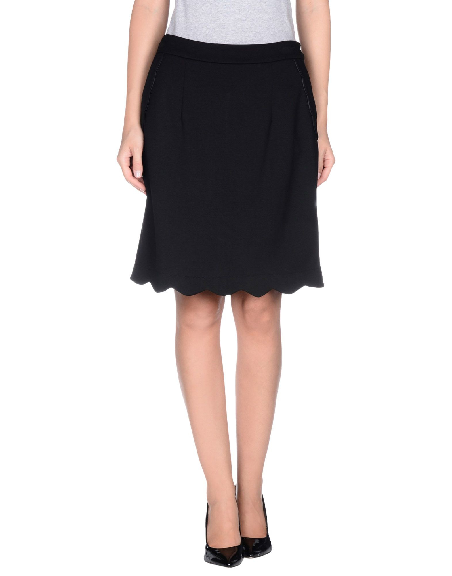 Darling Knee Length Skirt in Black | Lyst