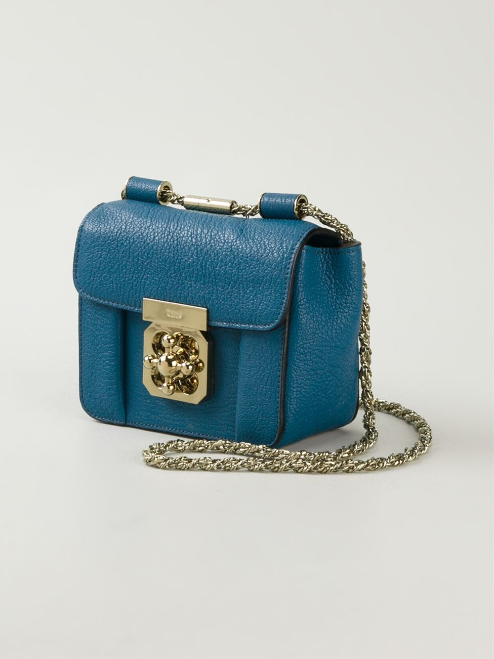 Chlo Elsie Cross Body Bag in Blue | Lyst  