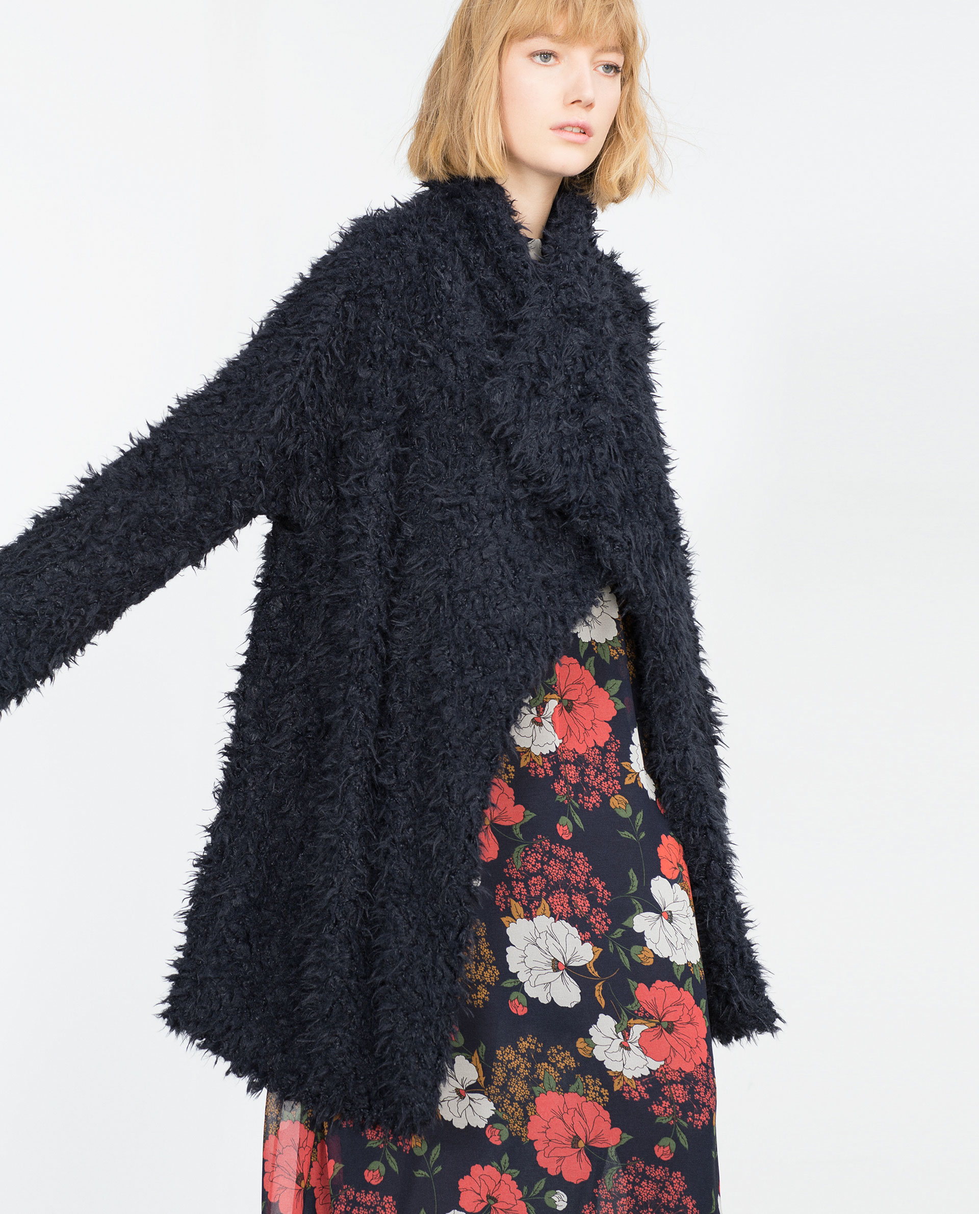 Neon Blush A Personal Style Blog By Jenny Ong Zara Colored Fur Coat In Green Lyst