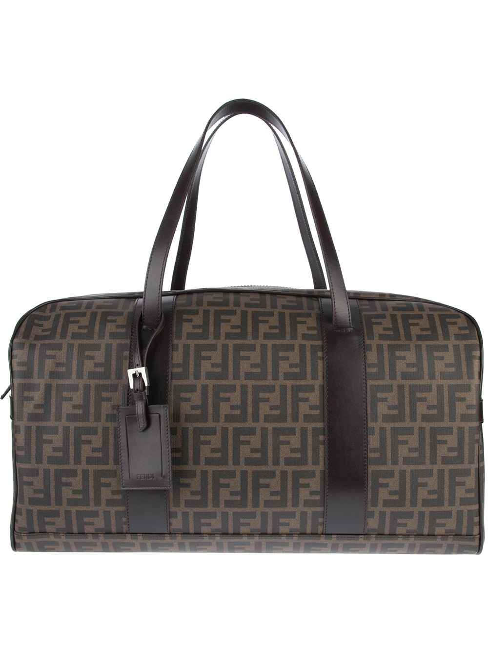 Lyst - Fendi 'zucca' Weekender Bag in Brown for Men
