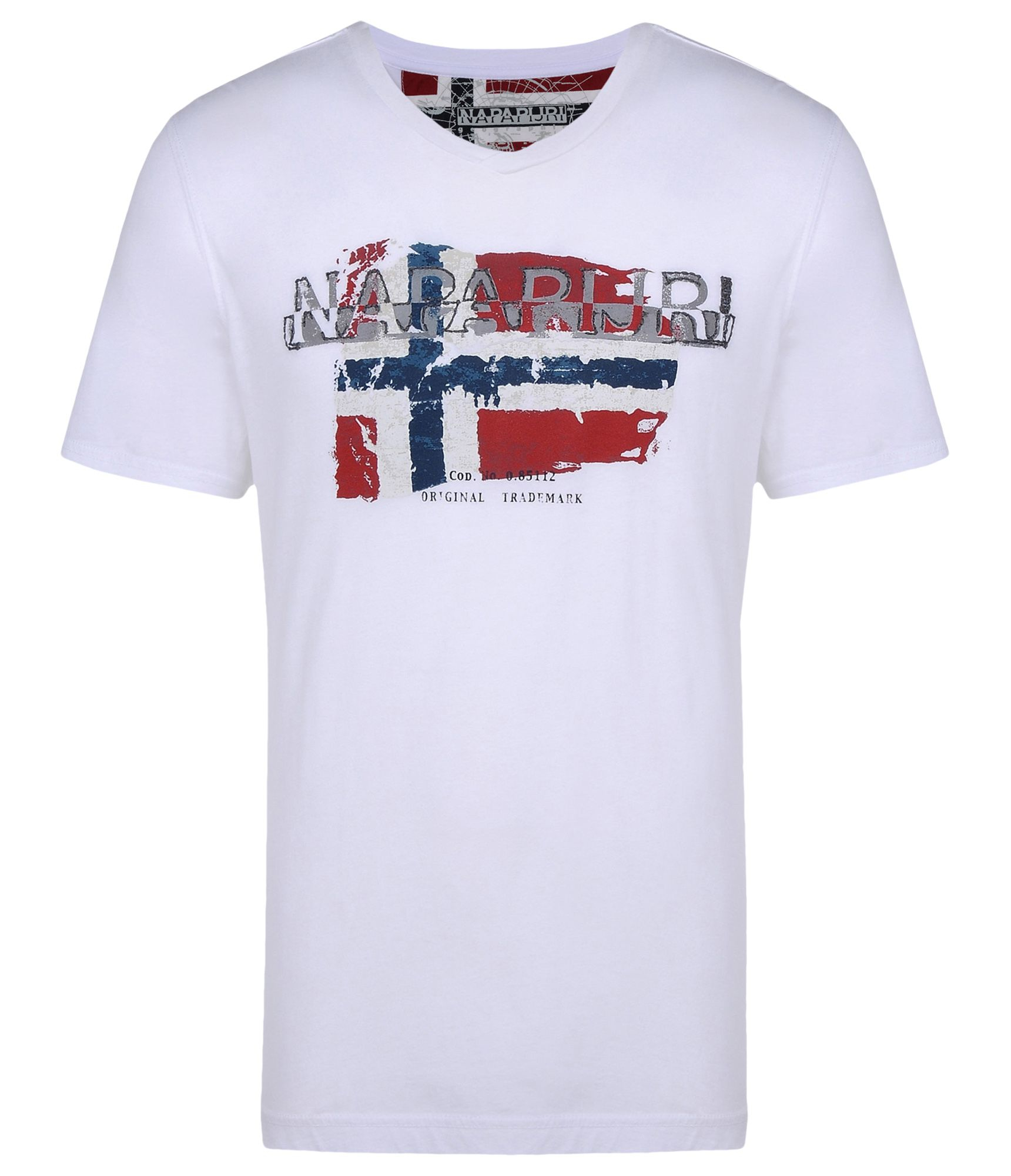 Napapijri Short Sleeve T-shirt in White for Men | Lyst