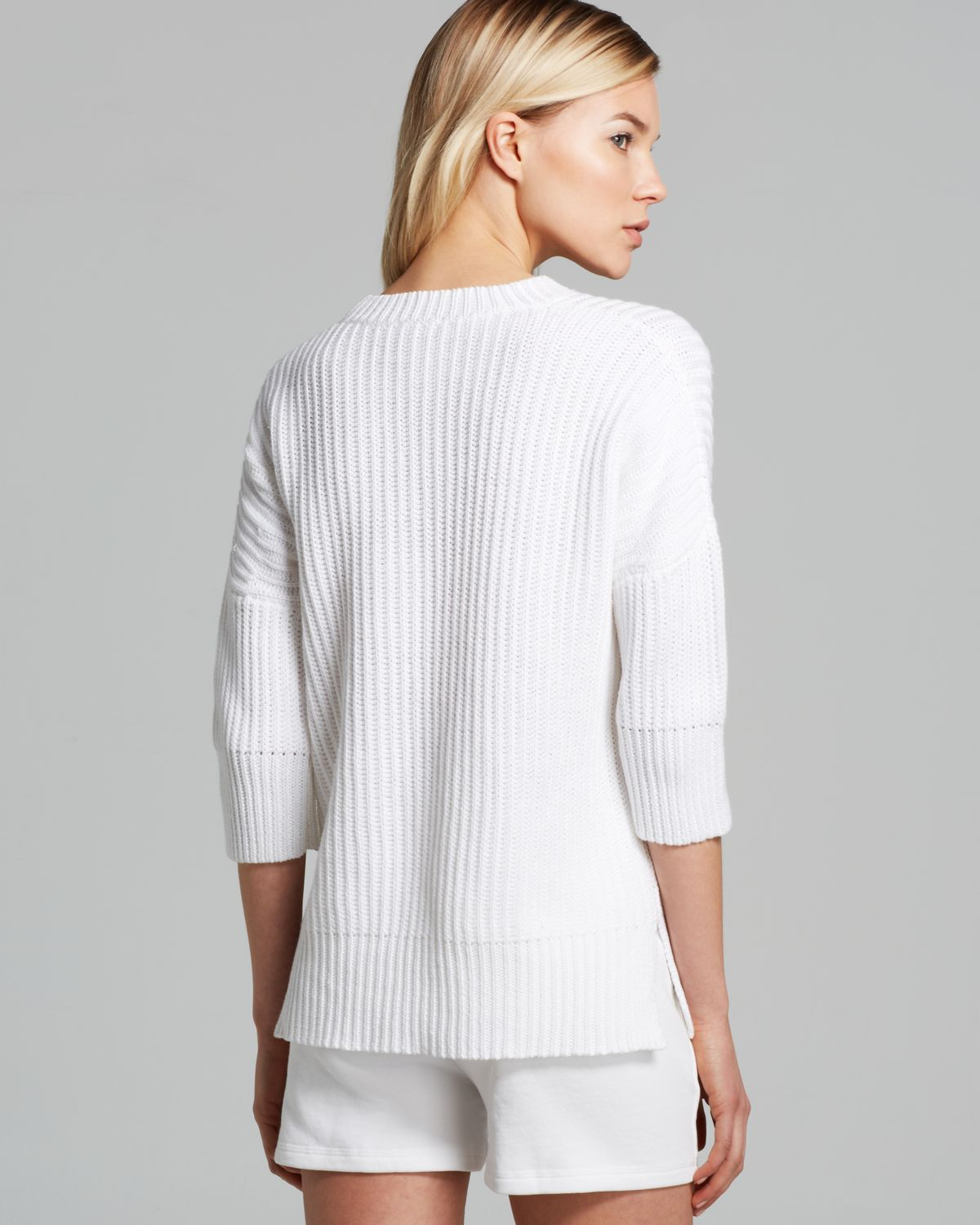 Lyst - Theory Pullover Sweater Hesterly Calming in White